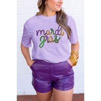 Wisteria Sequin mardi gras Graphic T Shirt - 2XL thumbnail