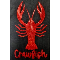 Black Shimmering Crawfish Graphic Tee - 2XL thumbnail