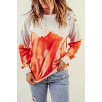Azura Exchange Oversized Tie-dye Print Sweatshirt - M thumbnail