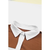 Azura Exchange Colorblock Pullover Sweatshirt with Turn-down Collar - L thumbnail