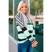 Azura Exchange Striped Drawstring Long Sleeve Hoodie - 2XL thumbnail