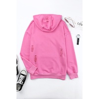 Azura Exchange Ripped Hooded Sweatshirt with Kangaroo Pocket - 2XL thumbnail
