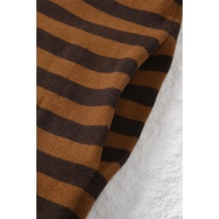 Azura Exchange Striped Knit Quarter Zip Hoodie - L thumbnail