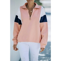 Azura Exchange Patch Bicep Quarter Zip Sweatshirt - L thumbnail