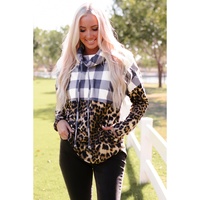 Azura Exchange Patchwork Cowl Neck Sweatshirt - M thumbnail