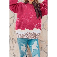 Azura Exchange Leopard Bleached Pullover Sweatshirt - M thumbnail