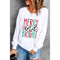 Azura Exchange Merry and Bright Long Sleeve Graphic Sweatshirt - S thumbnail