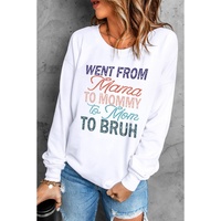 Azura Exchange Letters Print Long Sleeve Sweatshirt - M thumbnail