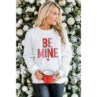 Azura Exchange Leopard Heart Print Long Sleeve Sweatshirt - S thumbnail
