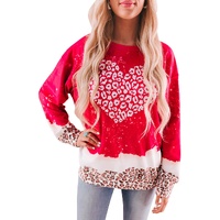 Azura Exchange Leopard Graphic Pullover Sweatshirt - S thumbnail