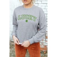 Azura Exchange Clover Embroidered Pullover Sweatshirt - S thumbnail