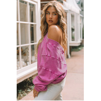 Azura Exchange Twist Open Back Oversized Sweatshirt - L thumbnail