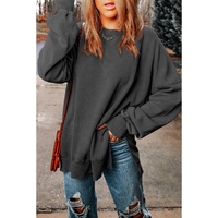 Azura Exchange Oversized Ribbed Trim Sweatshirt - M thumbnail