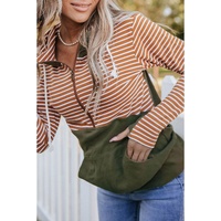 Azura Exchange Color Block Patchwork Thumbhole Sleeve Hoodie - L thumbnail