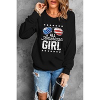 Azura Exchange Flag Graphic Print Long Sleeve Sweatshirt - S thumbnail