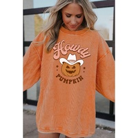 Azura Exchange Howdy Pumpkin Halloween Graphic Sweatshirt - S thumbnail