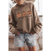 Azura Exchange Lets Get Smashed Halloween Pumpkin Graphic Sweatshirt - S thumbnail