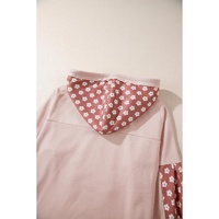 Delicacy Floral Patchwork Star Pattern Drawstring Hoodie - L thumbnail
