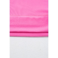 Bonbon Solid Fleece Lined Drop Shoulder High Low Sweatshirt - 2XL thumbnail