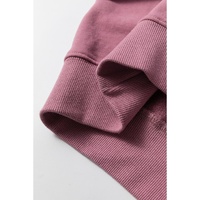 Valerian Plain Drop Shoulder Crewneck Pullover Sweatshirt - L thumbnail
