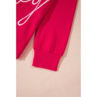 Fiery Red Christmas Santa Baby Tinsel Graphic Sweatshirt - M thumbnail