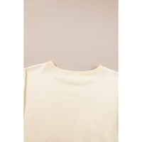Apricot LOVE PATCH Graphic Oversized Sweatshirt - S thumbnail