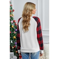 Azura Exchange Long Sleeve Buffalo Plaid Sweatshirt - M thumbnail