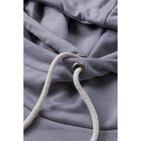 Azura Exchange Floral Splicing Cowl Neck Hoodie - M thumbnail