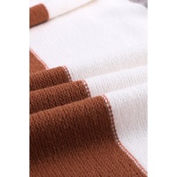 Open Front Colorblock Cardigan with Pockets - S thumbnail