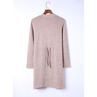 Azura Exchange Pink Tunic Back Open Front Cardigan with Pockets - M thumbnail