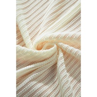 Beige Textured Lantern Sleeve Open Kimono - M thumbnail