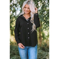 Azura Exchange Buttoned Pocket Long Sleeve Shirt - S thumbnail