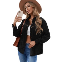 Azura Exchange Buttoned Corduroy Shirt with Pockets - S thumbnail