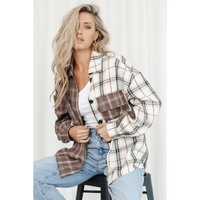 Azura Exchange Plaid Oversized Shirt - M thumbnail