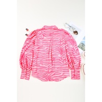 Azura Exchange Zebra Stripes Lantern Sleeve Shirt - S thumbnail