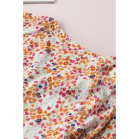 Azura Exchange Boho Floral Print Button Front Shirt - XL thumbnail