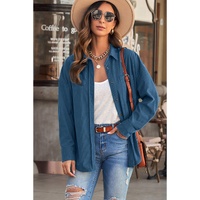 Azura Exchange Button Pocket Corduroy Shirt - L thumbnail