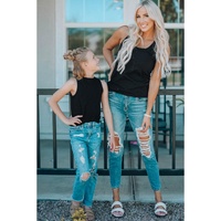 Black Scoop Neck Basic Solid Tank Top - XL thumbnail