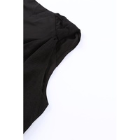 Azura Exchange Black V Neck Knotted Shoulder Vest - M thumbnail