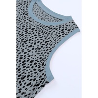 Azura Exchange Gray Leopard Print Round Neck Tank Top - XL thumbnail