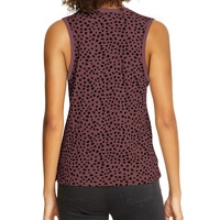 Azura Exchange Red Leopard Print Round Neck Tank Top - M thumbnail