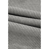 Philippine Gray Ribbed Knit Bow Front Buttoned Cardigan - L thumbnail