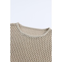Azura Exchange Hollow-out Knit Long Sleeve Top - XL thumbnail