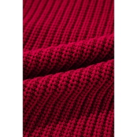 Racing Red Off-the-shoulder Knit Sweater - XL thumbnail