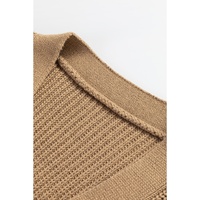 Parchment V Neck Buttoned Front Sweater Vest - S thumbnail