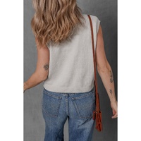Jet Stream Button Up O Neck Sweater Vest - M thumbnail