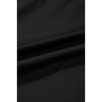 Black V Neck Twist Ruched Crisscross Backless One-Piece Swimsuit - M thumbnail