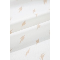 Beige Western Aztec Print Pleated Square Neck Loose Mini Dress - L thumbnail