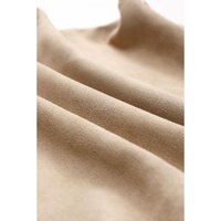 Azura Exchange Khaki Piping Trim Long Sleeve Terry Shorts Set - L thumbnail