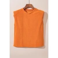 Orange Textured Tank Top and Wide Leg Pants Set - XL thumbnail